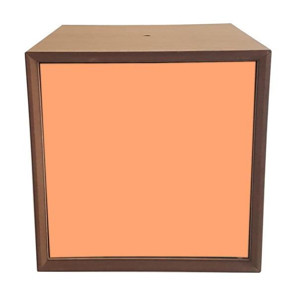 Raft cutie Ragaba PIXEL, 40 x 40 cm, ușă portocalie