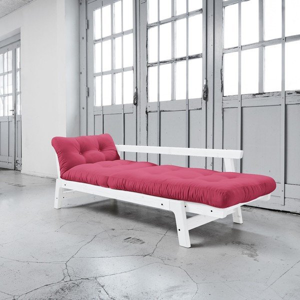  Canapea extensibilă Karup Step White/Magenta-image-2