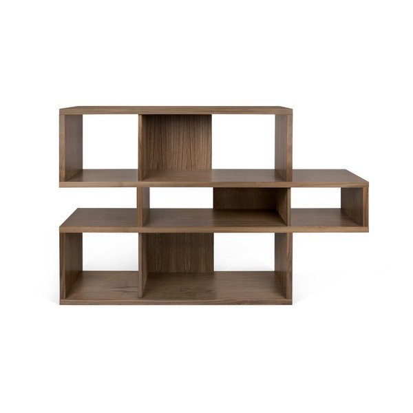 Bibliotecă TemaHome London Small, 156 x 100 cm, maro închis