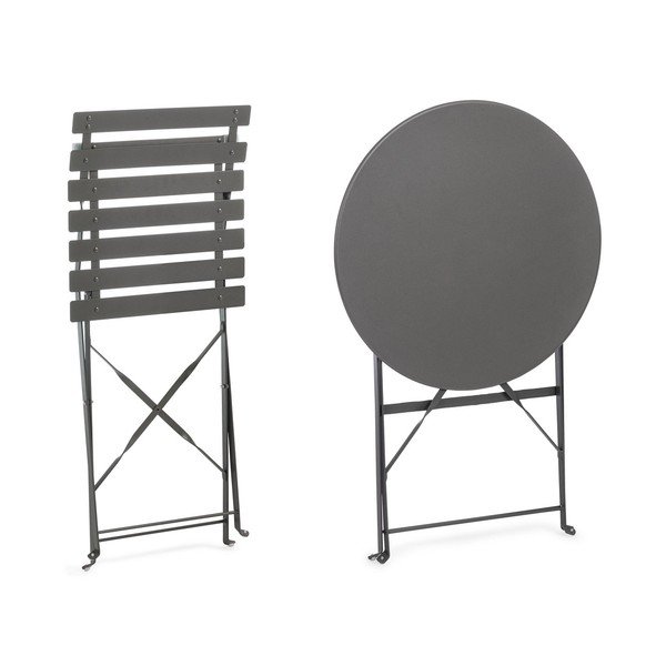 Set de dining pentru grădină gri antracit din oțel pentru 2 persoane Austin – Bizzotto-image-3