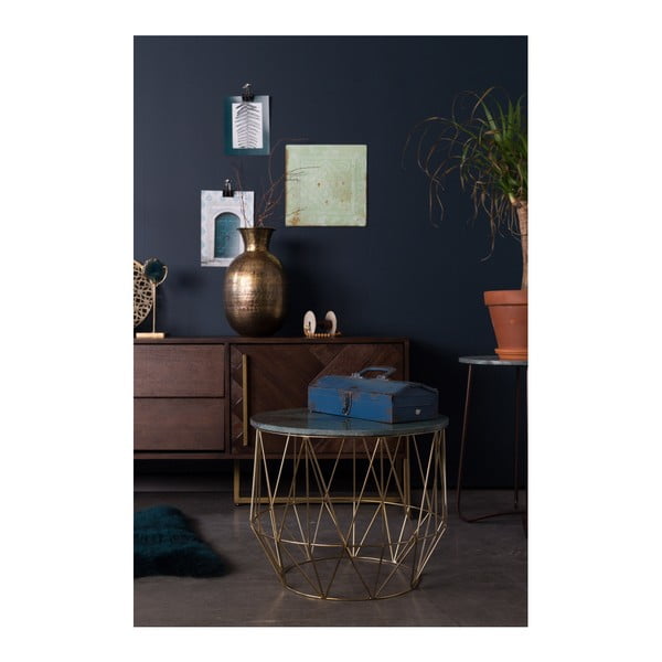 Măsuță auxiliară cu blat din marmură Dutchbone, ⌀ 51 cm-image-4