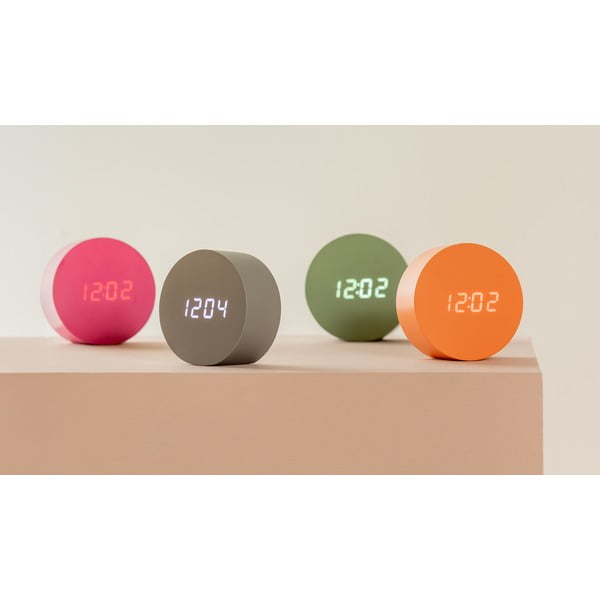 Ceas deșteptător digital ø 9 cm Spry Round – Karlsson-image-1