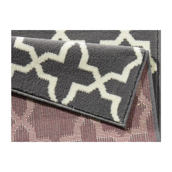 Covor tip traversă Hanse Home Basic Glam, 80x200 cm, gri-alb-image-3