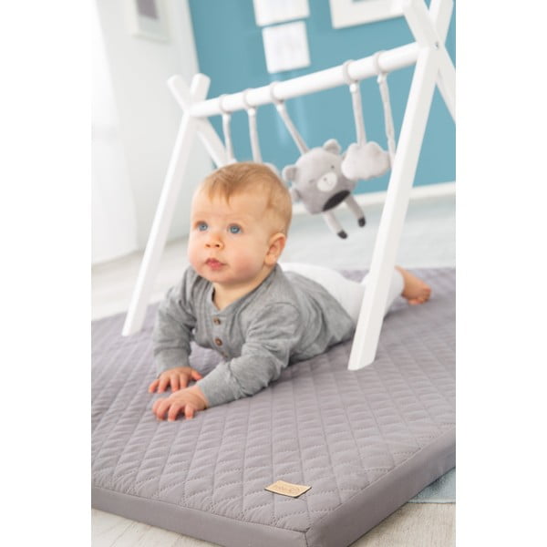 Saltea de joacă pentru copii gri închis 120x120 cm Style – Roba-image-3