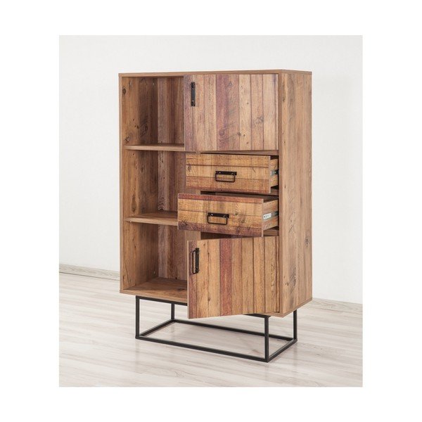 Bibliotecă Tunay, înălțime 137 cm-image-3