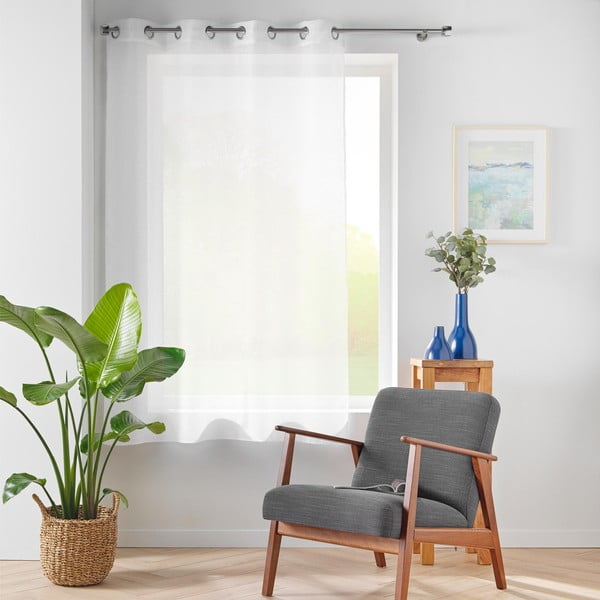 Perdea albă din voal 140x180 cm Lissea – douceur d'intérieur-image-2