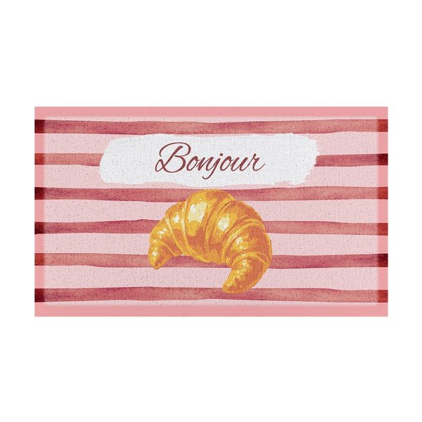 Covoraș de intrare din PVC 40x70 cm  Croissant Bonjour – Artsy Doormats