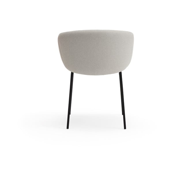 Scaun de sufragerie gri deschis tapițat Add – Teulat-image-4