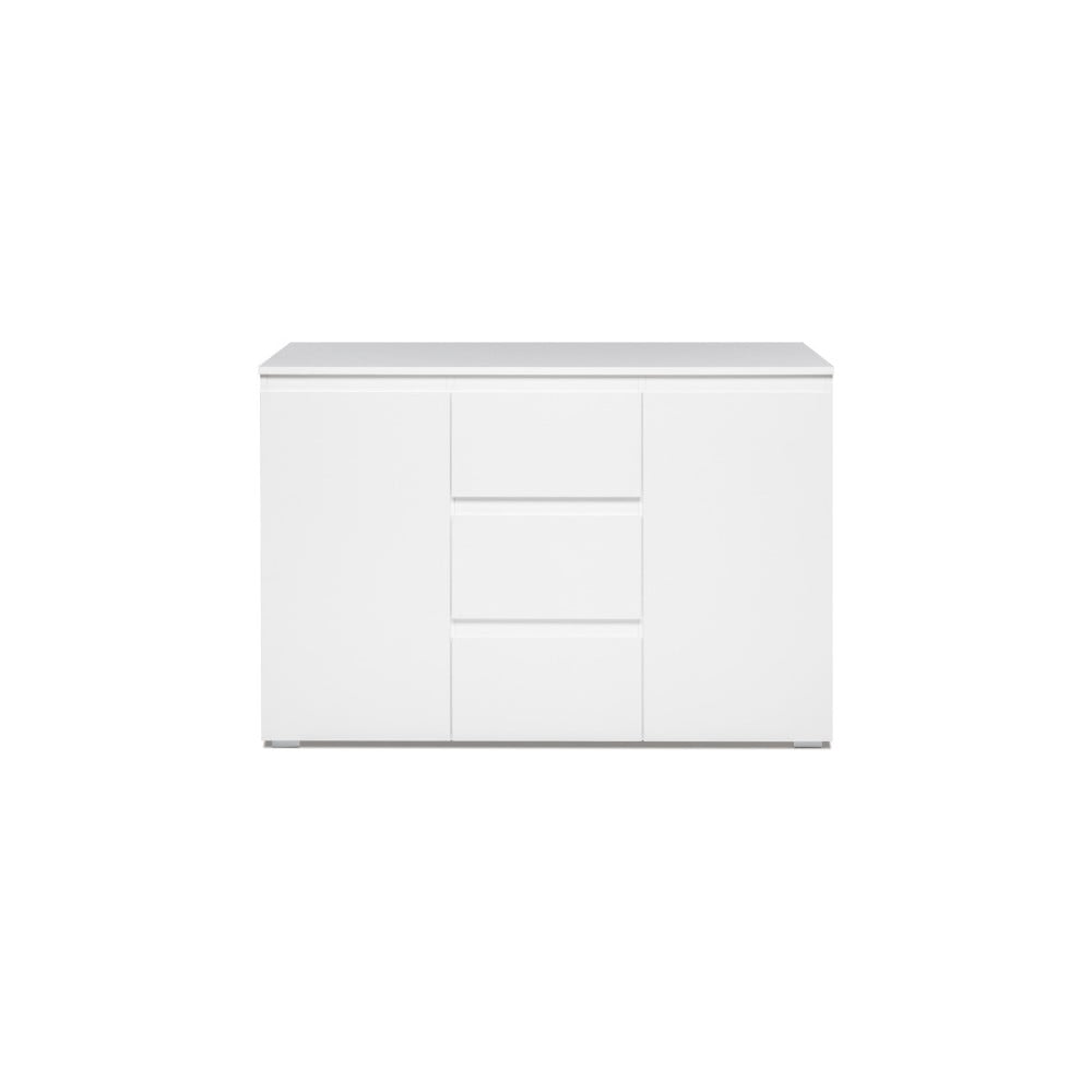 Comodă cu 2 uși și 3 sertare Intertrade Image, alb