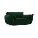 Fotoliu verde închis cu tapițerie din catifea Vanda – Mazzini Sofas