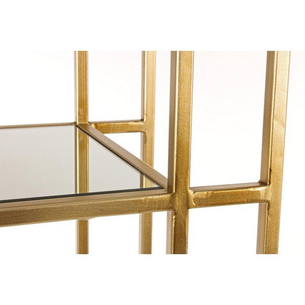 Bibliotecă aurie din oțel 68x172,5x28 cm Elenor – Bizzotto-image-4