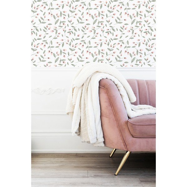 Tapet pentru copii din material nețesut 10 m x 50 cm Flower Buds – Lilipinso-image-3