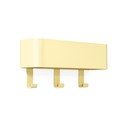 Cuier de perete galben deschis cu raft din oțel 27 cm Dax Play – Spinder Design