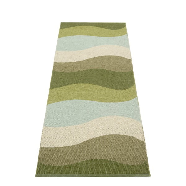 Covor tip traversă pentru interior și exterior verde 70x200 cm Urvi Woods – Pappelina