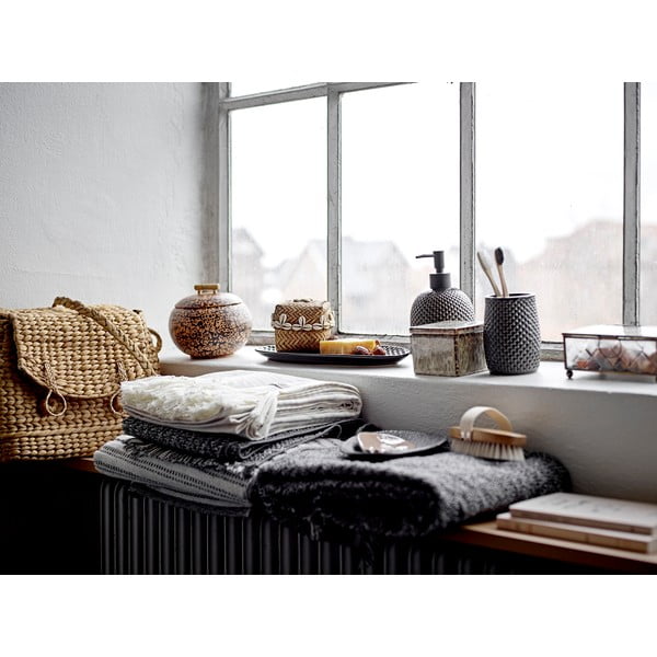 Set de accesorii de baie gri din gresie ceramică Hrin – Bloomingville-image-1