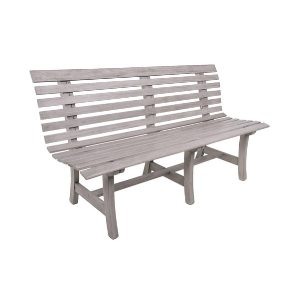 Bancă de grădină gri din lemn masiv Mandalay – Garden Pleasure
