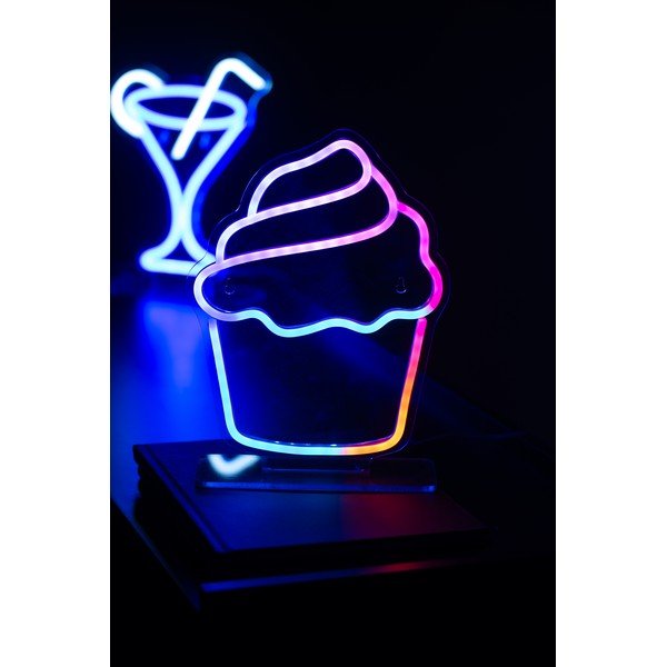 Decorațiune luminoasă neon LED 5 W Colour Changing Cupcake – Leitmotiv-image-1
