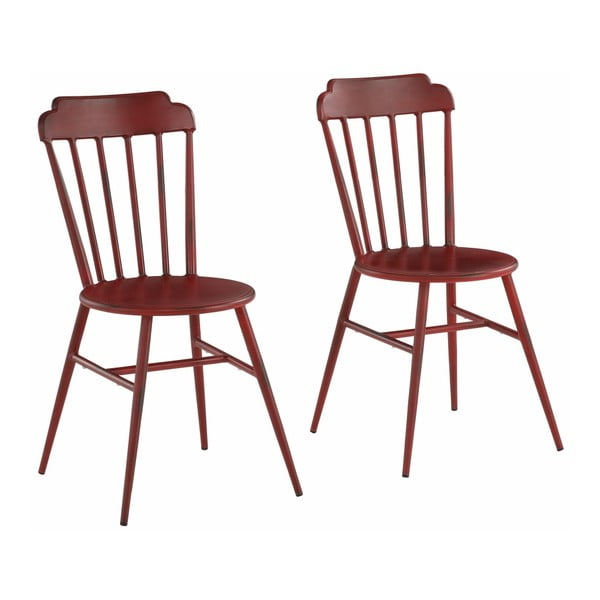 Set 2 scaune din lemn de fag Støraa Toledo, roșu