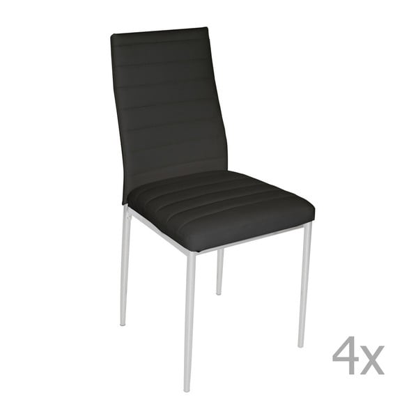 Set 4 scaune 13Casa Rederi, negru