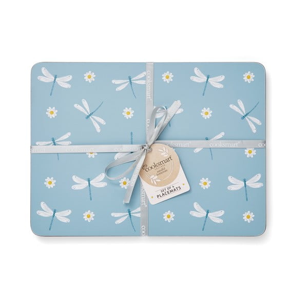 Suport pentru farfurii 4 buc. din plută/din hârtie 21.5x29 cm English Meadow – Cooksmart ®-image-1