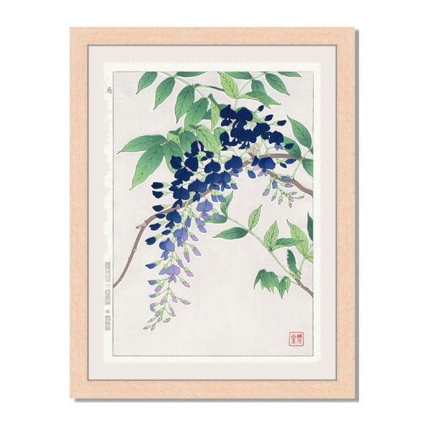 Tablou înrămat Liv Corday Asian Flower Tree, 30 x 40 cm