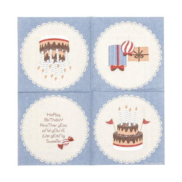 Șervețele 20 buc. din hârtie Oscar – Bloomingville Mini-image-4