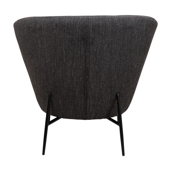 Fotoliu gri antracit cu tapițerie din țesătură bouclé Orbit – DAN-FORM Denmark-image-2