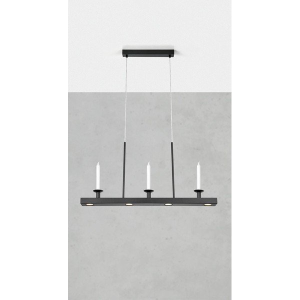 Lustră neagră LED cu intensitate reglabilă din metal Dining – Markslöjd-image-1