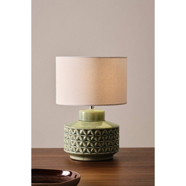 Veioză gri/bej din ceramică (înălțime 35 cm) Monica – Jotex-image-2