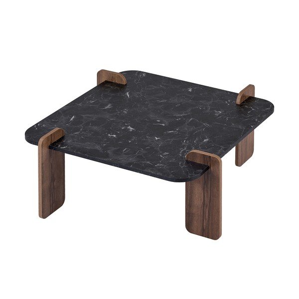 Măsuță de cafea neagră 90x90 cm Marais – Nordure-image-3