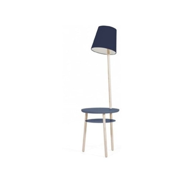 Lampă de birou din lemn de frasin HARTÔ Josette, albastru închis
