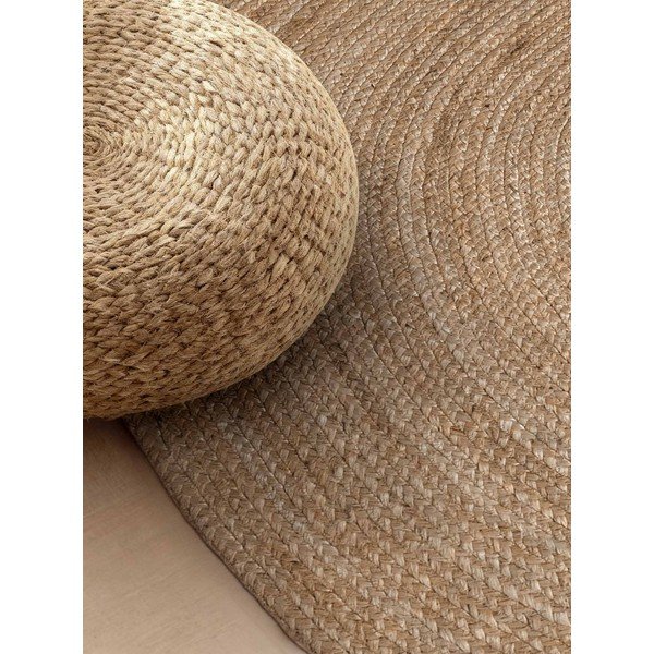 Covor în culoare naturală închisă reversibil/țesut manual din iută 160x230 cm Braided – Hanse Home-image-3