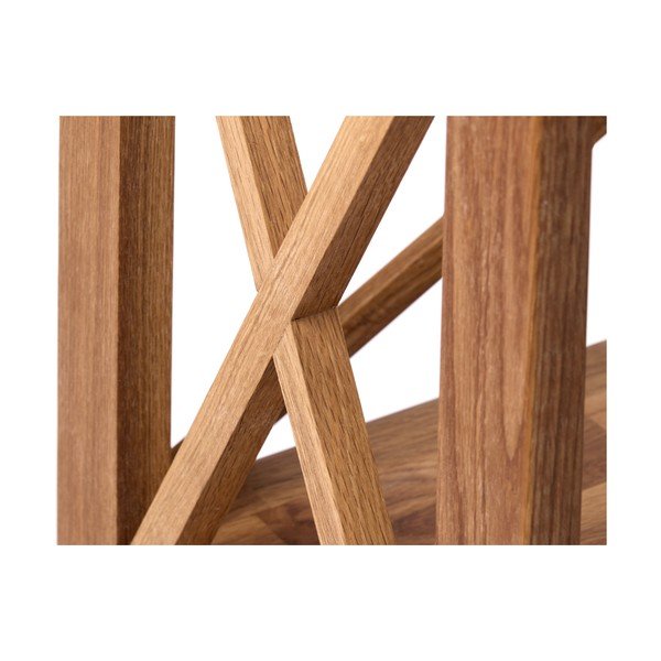 Etajeră în culoare naturală din lemn de stejar 70x161 cm X-Shelf – Unique Furniture-image-4