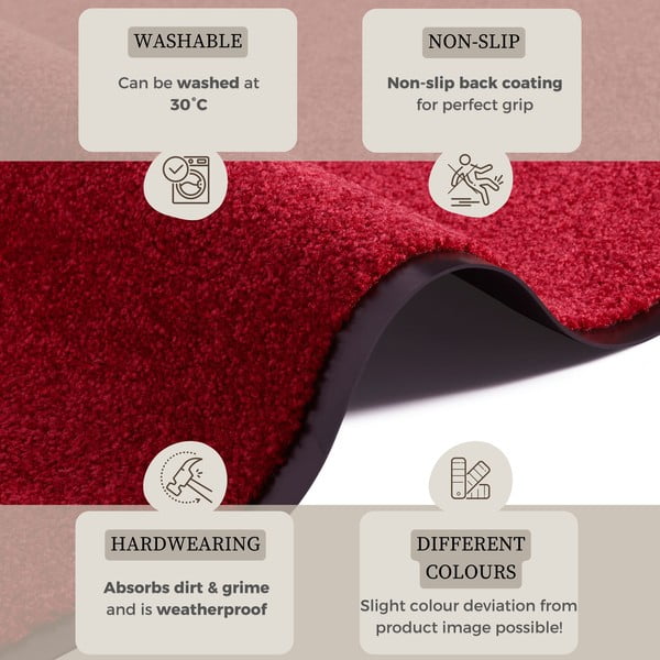 Covor Hanse Home Wash & Clean, 39 x 58 cm, roșu-image-2