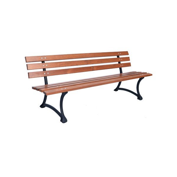 Bancă de grădină în culoare naturală din lemn masiv – Rojaplast-image-2