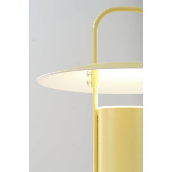 Veioză galbenă LED cu intensitate reglabilă din metal (înălțime 24 cm) Venna – Jotex-image-3