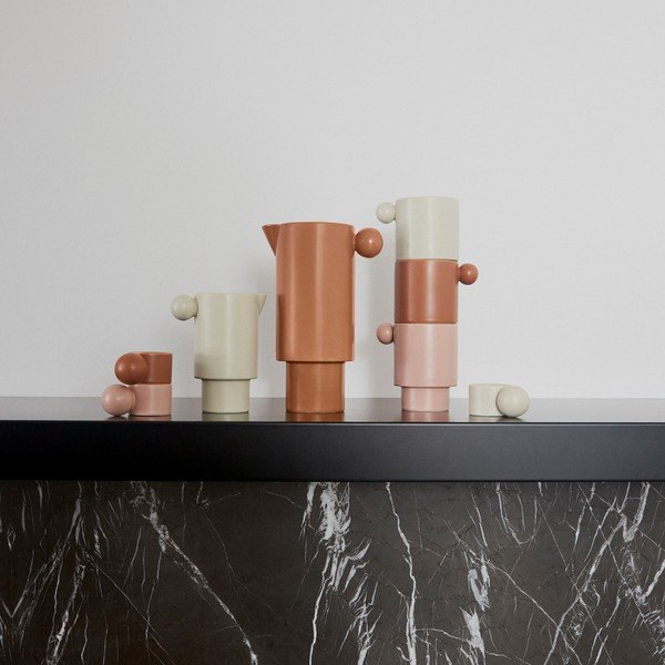 Cană roz-deschis din porțelan Inka – OYOY Living Design-image-1