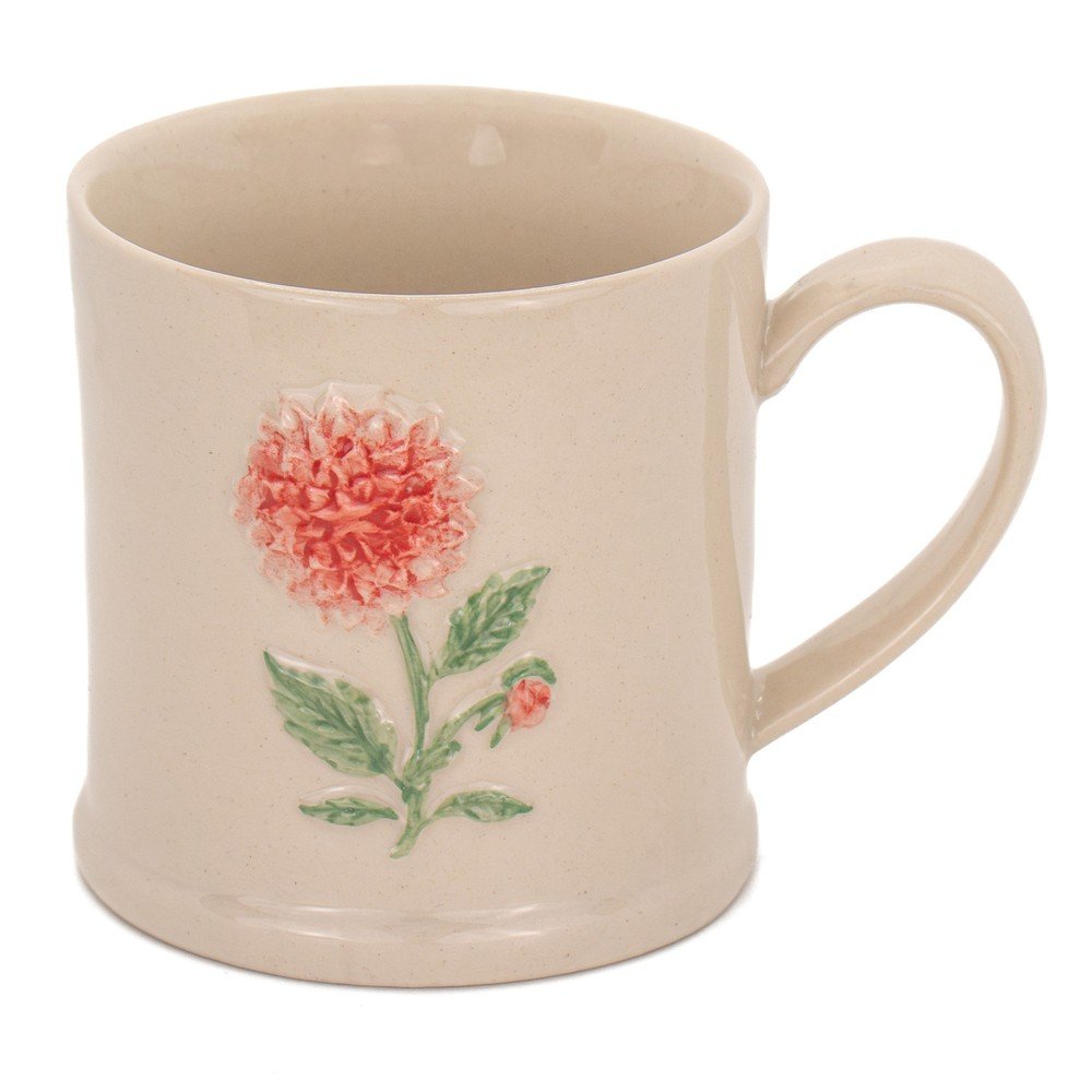 Cană bej din ceramică Dahlia – Sass &amp; Belle