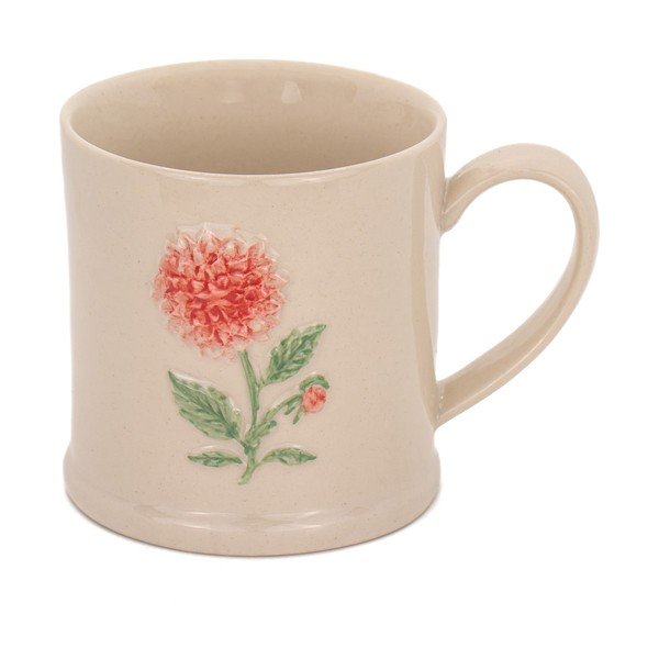 Cană bej din ceramică Dahlia – Sass & Belle