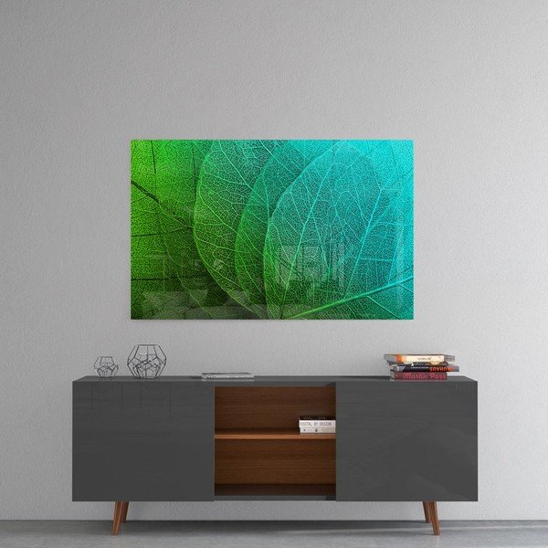 Tablou din sticlă Insigne Green Leaf-image-1