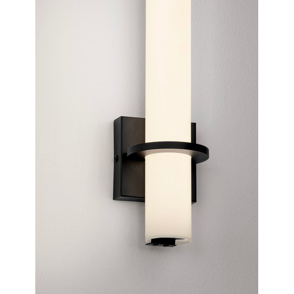 Aplică de perete albă/negru-mat LED din oțel Luca – Nova Luce-image-3
