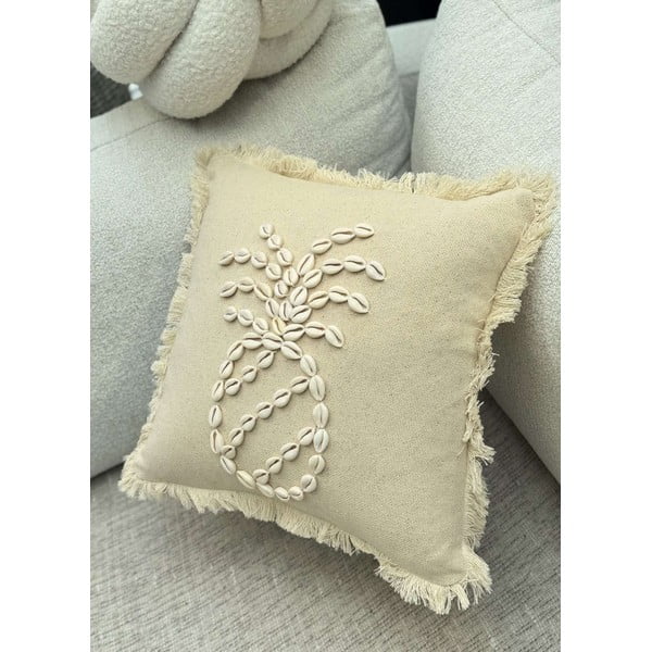 Față de pernă din bumbac 43x43 cm Seashells – Mioli Decor-image-3