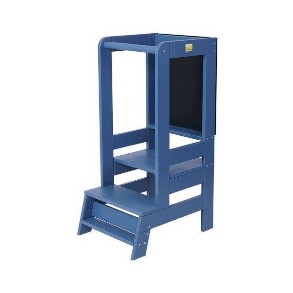 Turn de învățare albastru din lemn de pin Montessori – Meowbaby