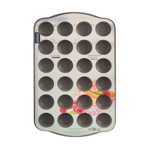 Formă de copt pentru brioșe din metal 26x42 cm Grande – Orion-image-3