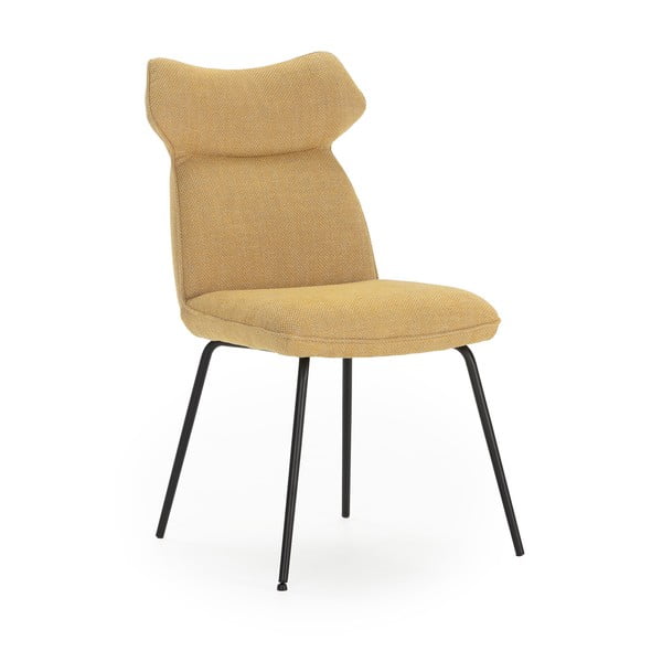 Scaune de dining galben-muștar 2 buc. Dara – Marckeric