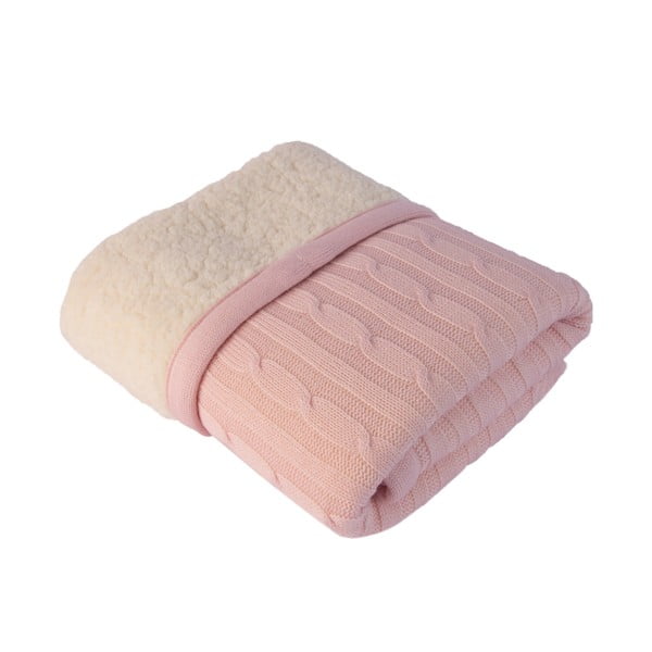 Pătură pentru copii Baby Pink Leslie, 80 x 110 cm