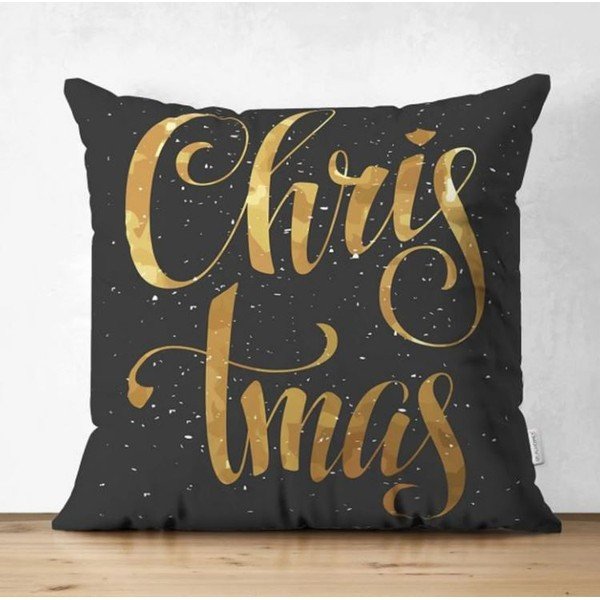 Față de pernă 43x43 cm  cu model de Crăciun Merry Christmas – Mila Home-image-1