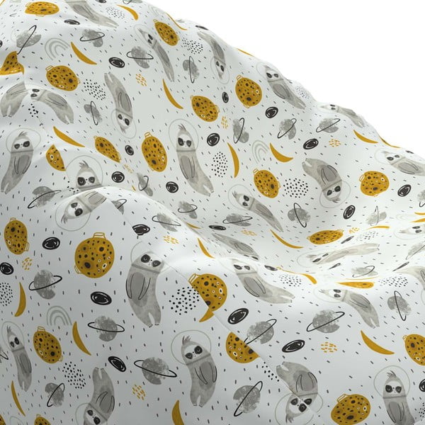 Fotoliu puf pentru copii gri Magic  - Yellow Tipi-image-1