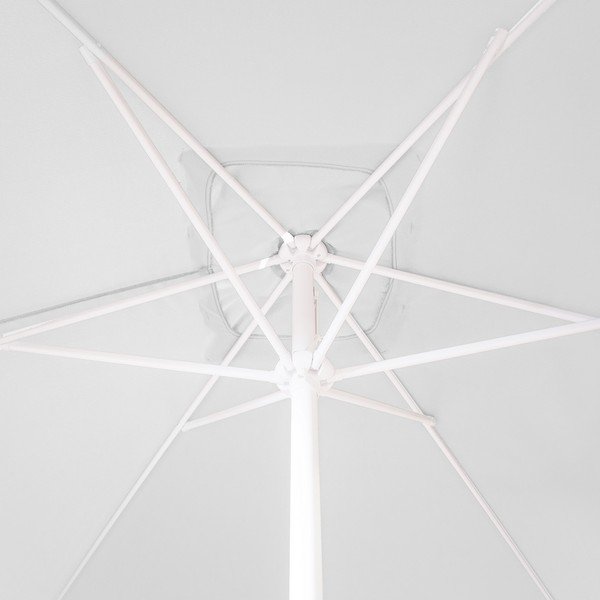 Umbrelă de soare albă ø 300 cm Alba – LDK Garden-image-1