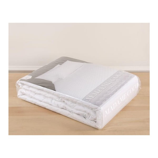 Protecție saltea pentru pat dublu White Bed, 180 x 200 cm